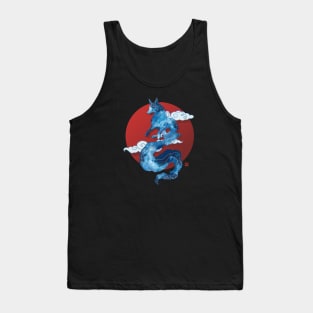 Japanese Style Night Fox Tank Top